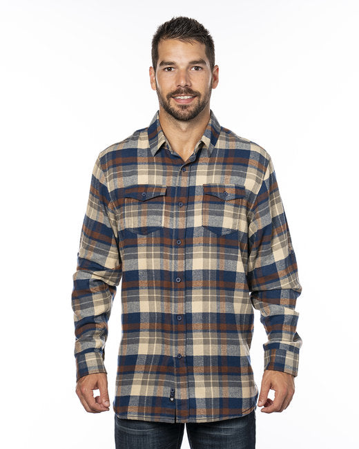 B8210 Burnside Men's Plaid Flannel Shirt - S - 3XL