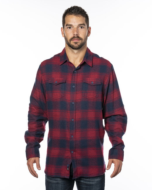 B8210 Burnside Men's Plaid Flannel Shirt - S - 3XL