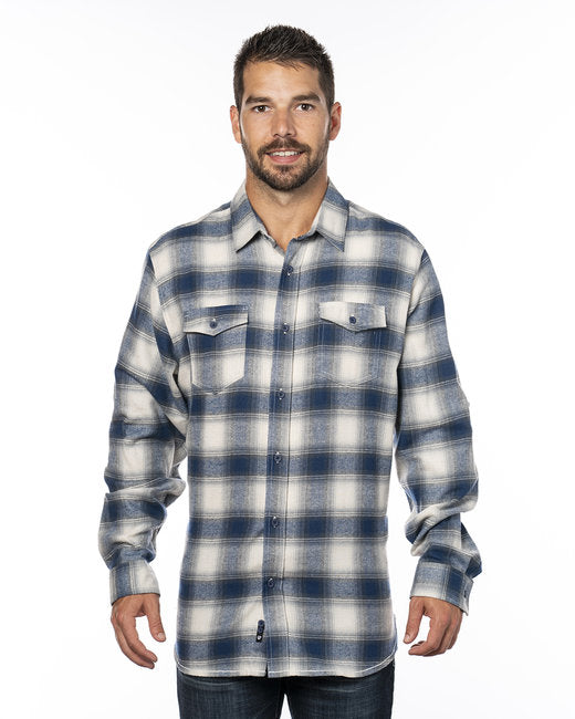 B8210 Burnside Men's Plaid Flannel Shirt - S - 3XL