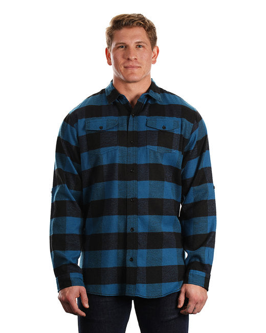 B8210 Burnside Men's Plaid Flannel Shirt - S - 3XL
