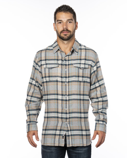 B8210 Burnside Men's Plaid Flannel Shirt - S - 3XL