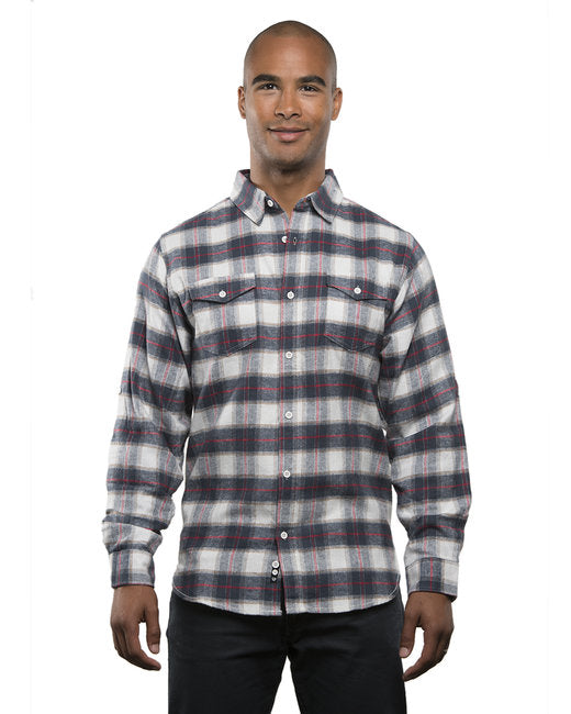 B8210 Burnside Men's Plaid Flannel Shirt - S - 3XL