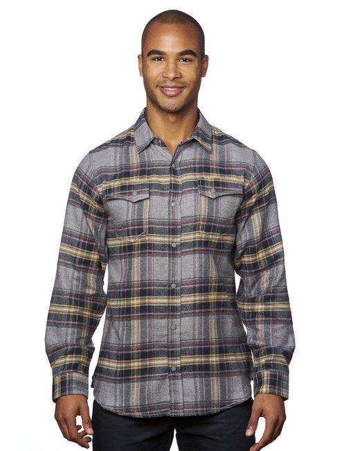 B8219 Burnside Men's Snap-Front Flannel Shirt
