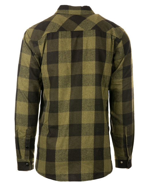 B8219 Burnside Men's Snap-Front Flannel Shirt
