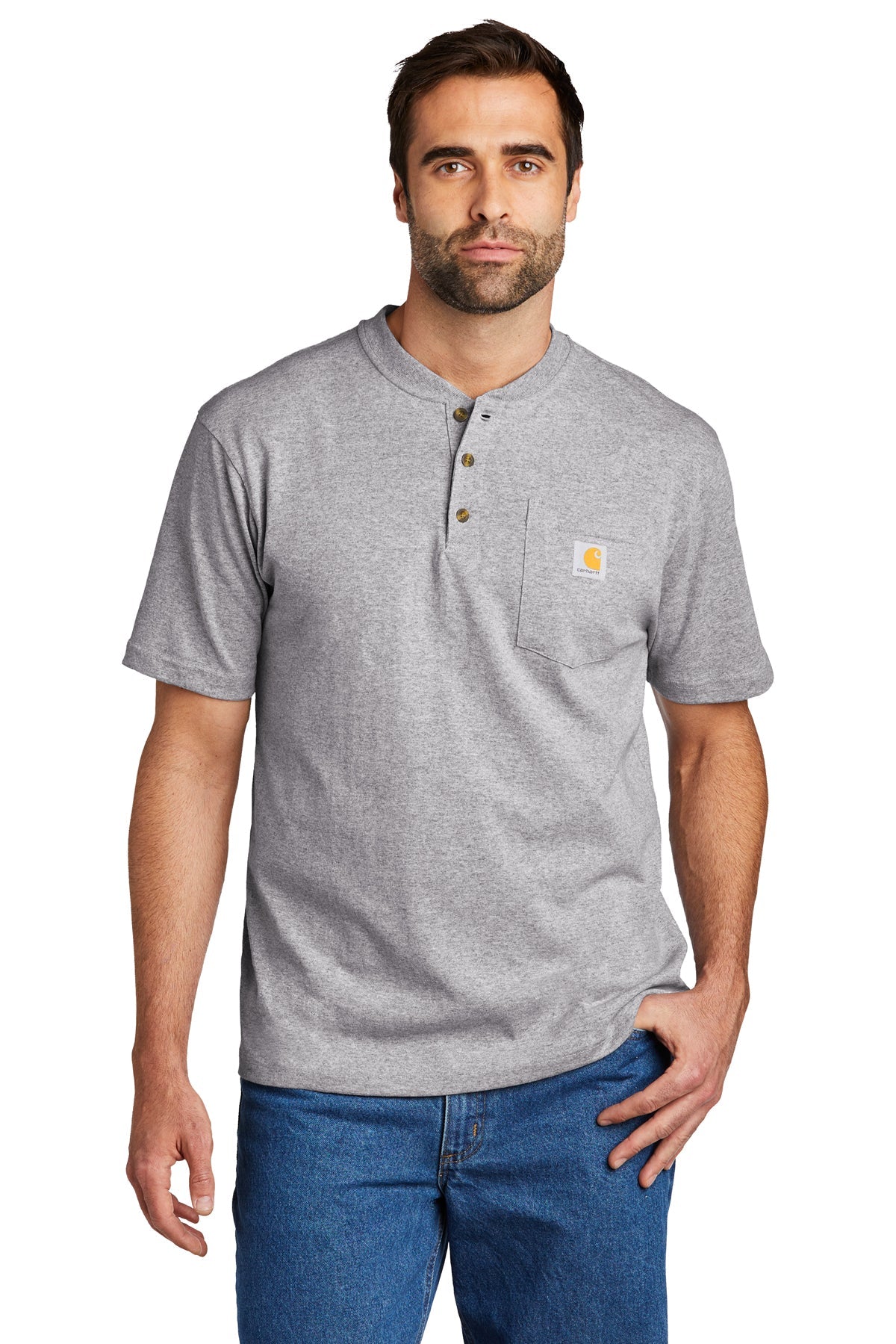 CTK84 Carhartt Short Sleeve Henley T-Shirt