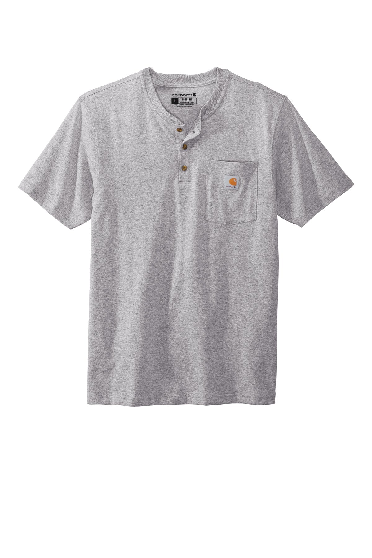 CTK84 Carhartt Short Sleeve Henley T-Shirt