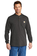 CTK128 Carhartt Long Sleeve Henley T-Shirt