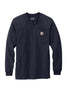CTK128 Carhartt Long Sleeve Henley T-Shirt