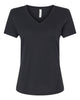 BELLA + CANVAS - Women's Relaxed Heather CVC V-Neck Tee - 6405CVC
