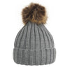 Premium Cable Knit Pom Beanie - FUR3