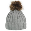 Premium Cable Knit Pom Beanie - FUR3