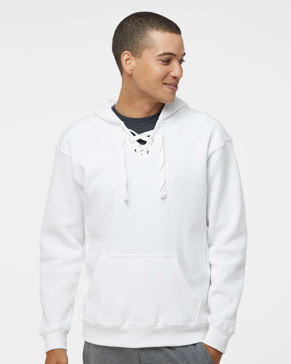 J. America - Sport Lace Hooded Sweatshirt - 8830. XXS - 3XL