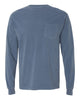 Comfort Colors - Garment-Dyed Heavyweight Long Sleeve Pocket T-Shirt - 4410. S-3XL