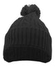 Cable Knit Pom Beanie - 643K