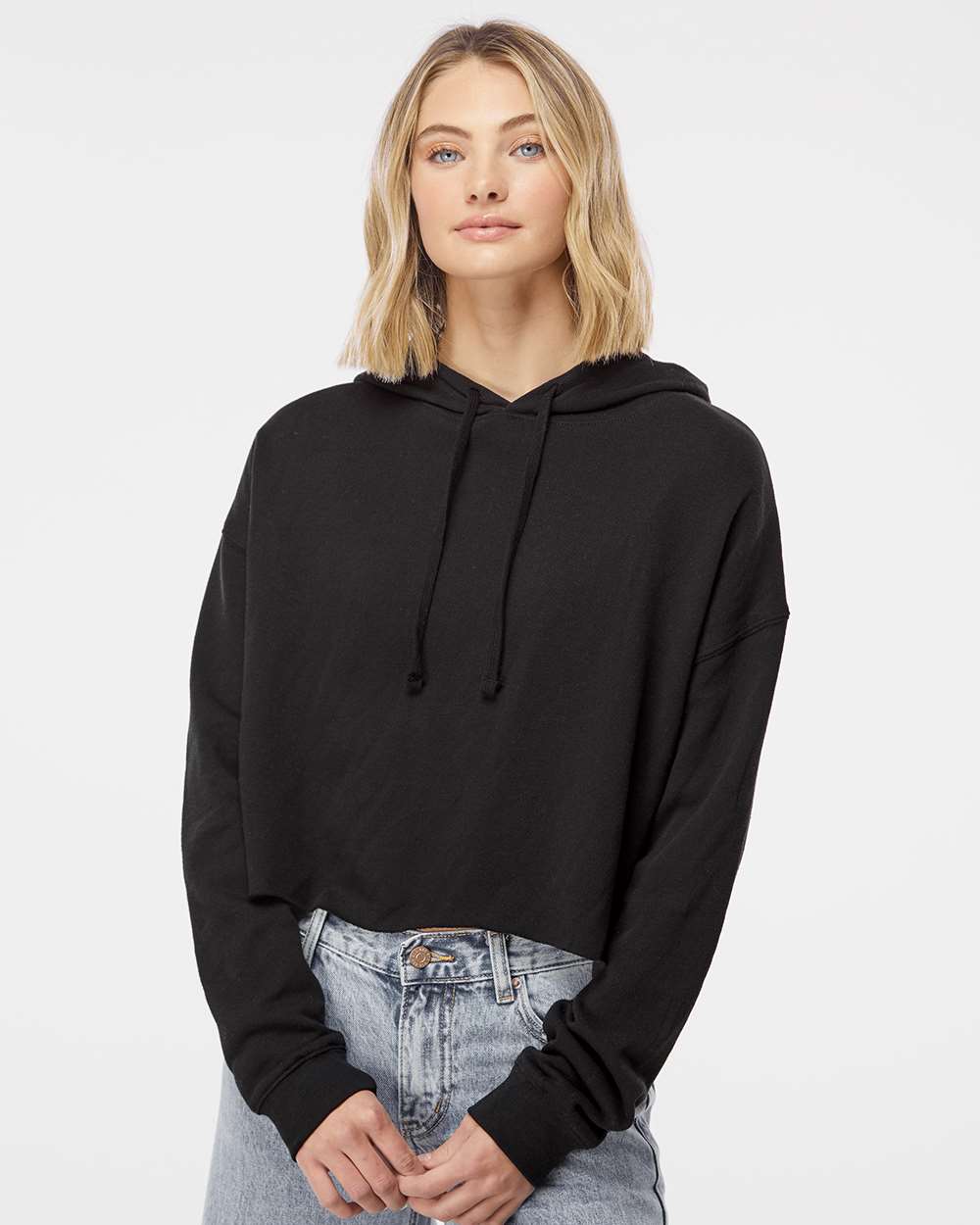 Independent Trading Co. - Women’s Lightweight Crop Hooded Sweatshirt- AFX64CRP