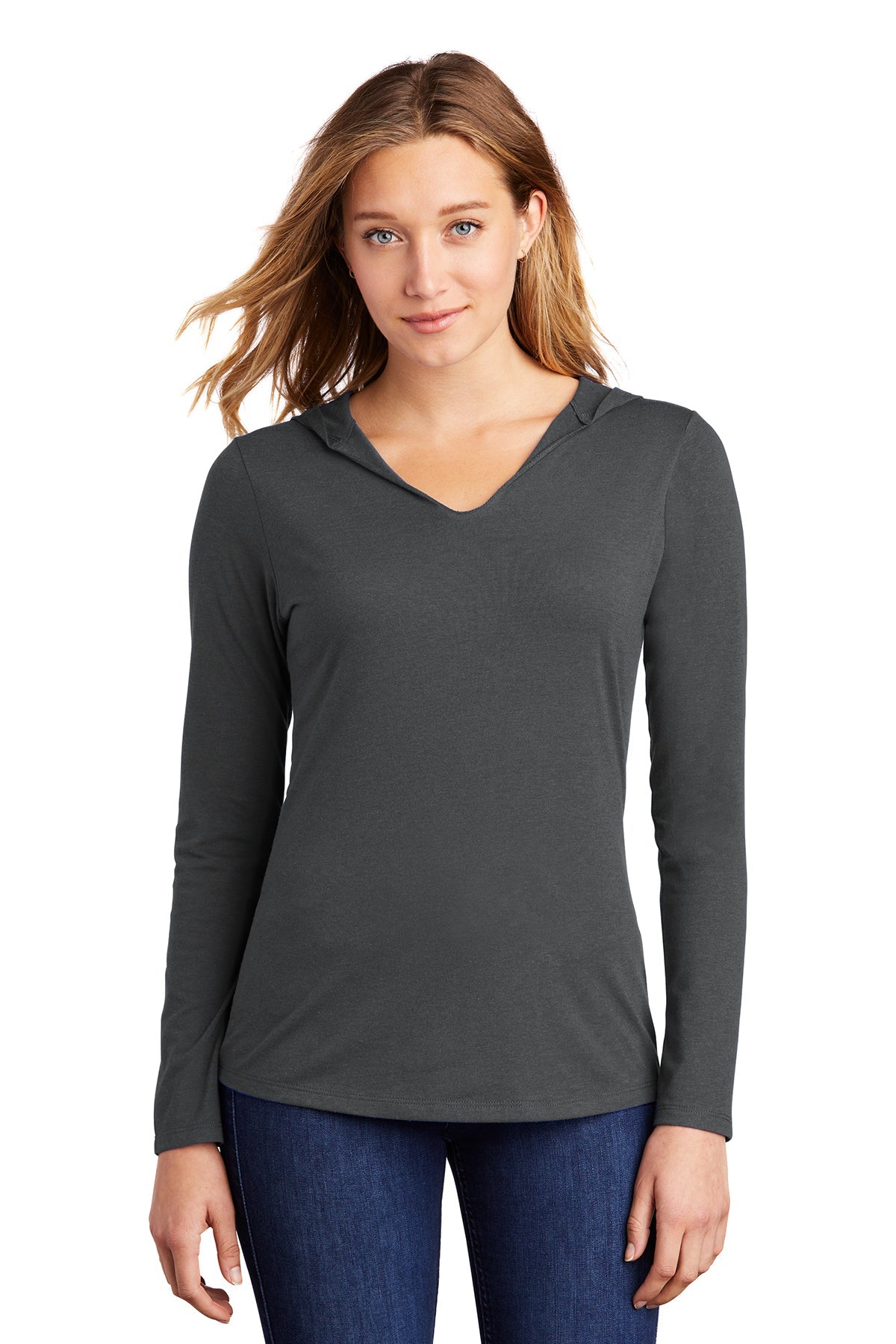 DM139L District ® Women’s Perfect Tri ® Long Sleeve Hoodie