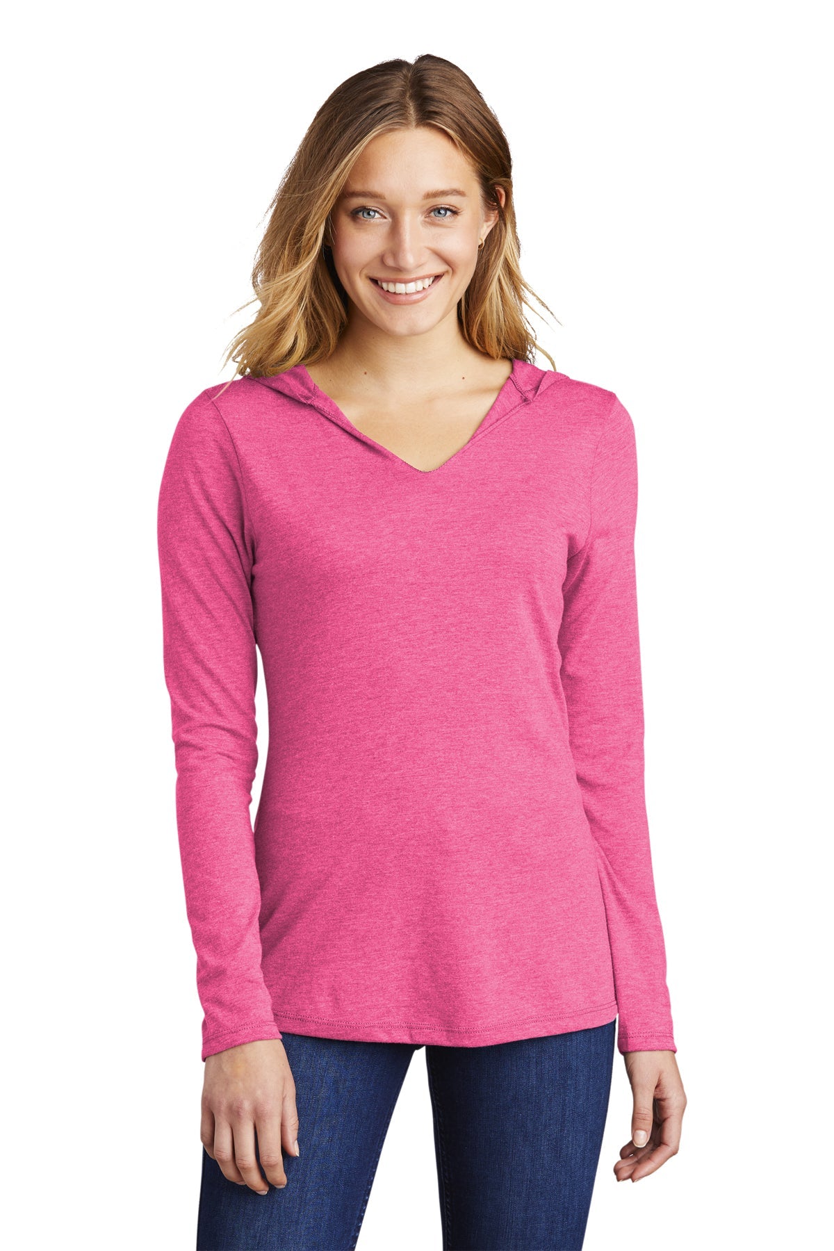 DM139L District ® Women’s Perfect Tri ® Long Sleeve Hoodie