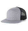 Pacific Headwear Heather 6-Panel Arch Trucker Snapback Cap P710