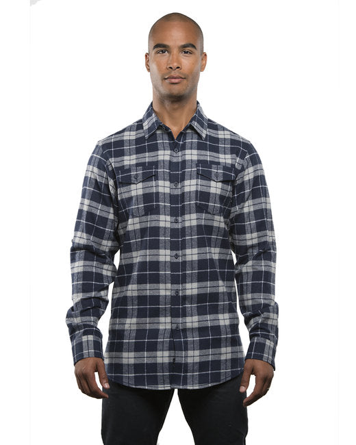 B8210 Burnside Men's Plaid Flannel Shirt- S-3XL