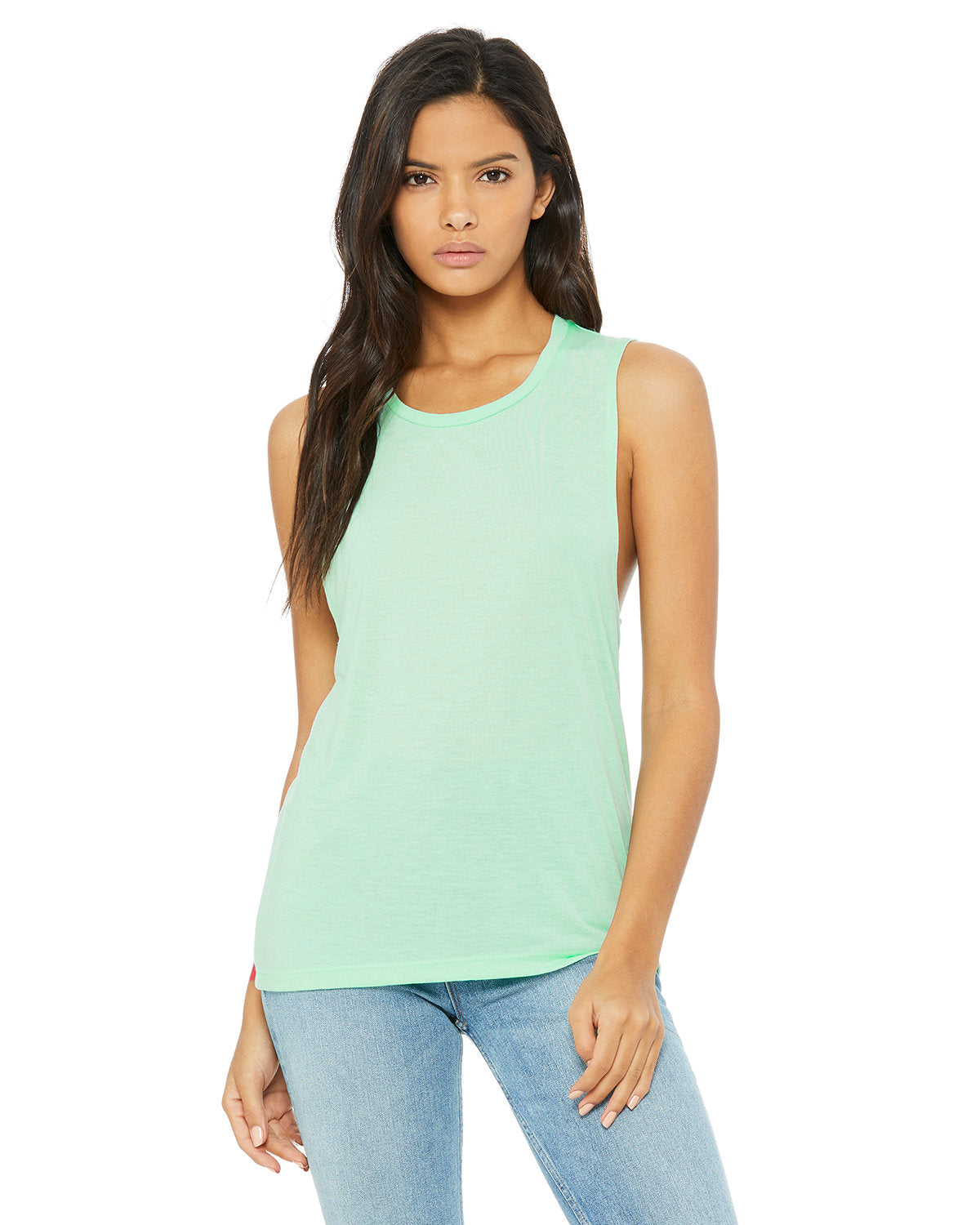 B8803 Bella + Canvas Ladies' Flowy Scoop Muscle Tank S-2XL