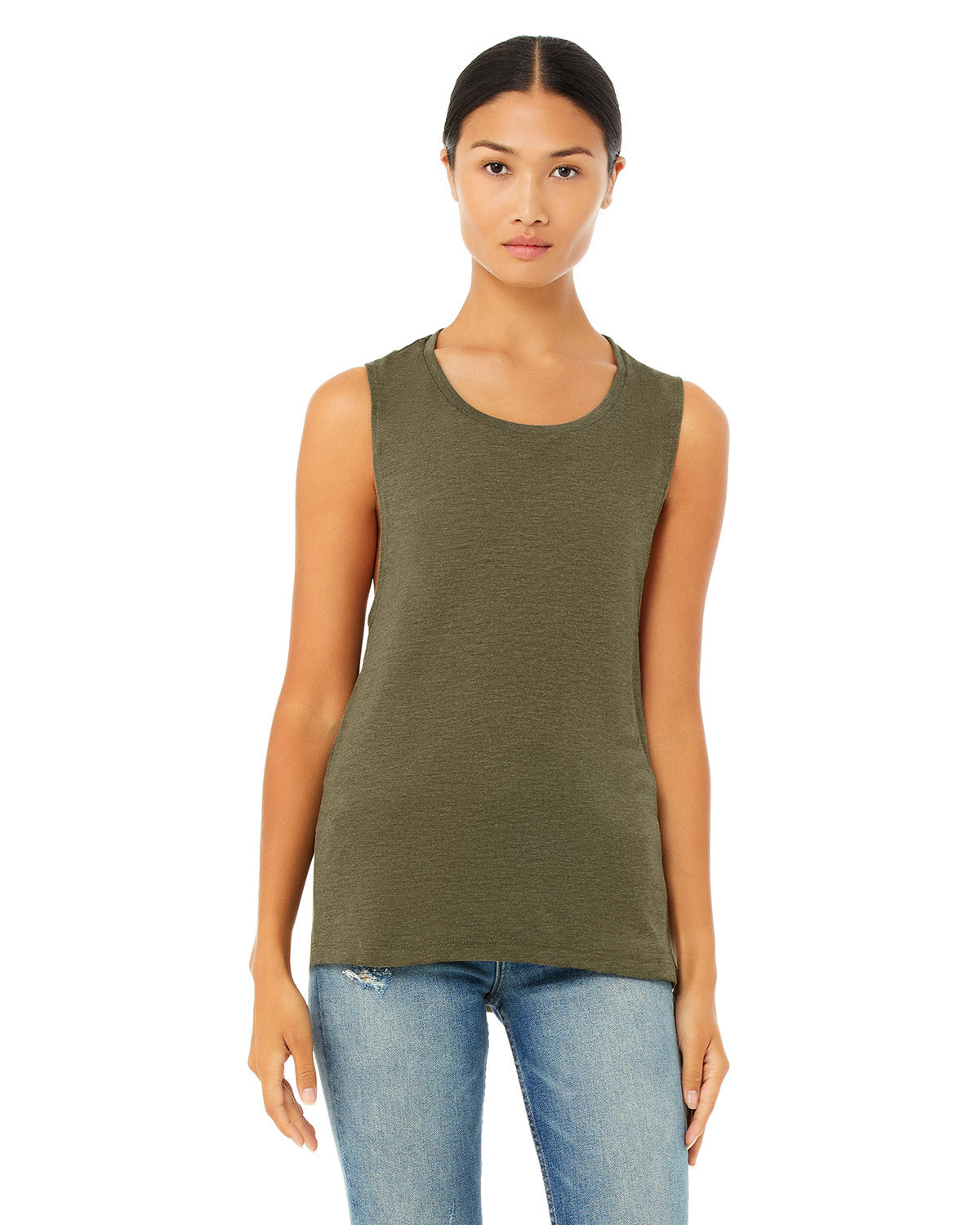 B8803 Bella + Canvas Ladies' Flowy Scoop Muscle Tank S-2XL