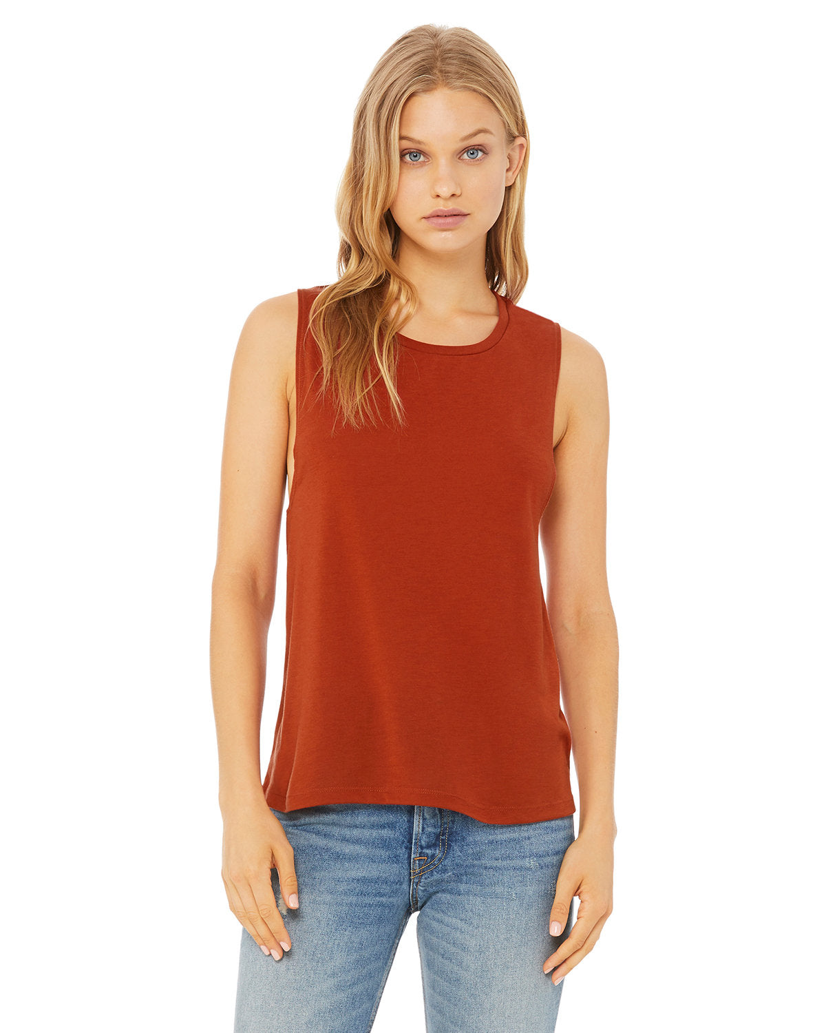 B8803 Bella + Canvas Ladies' Flowy Scoop Muscle Tank S-2XL