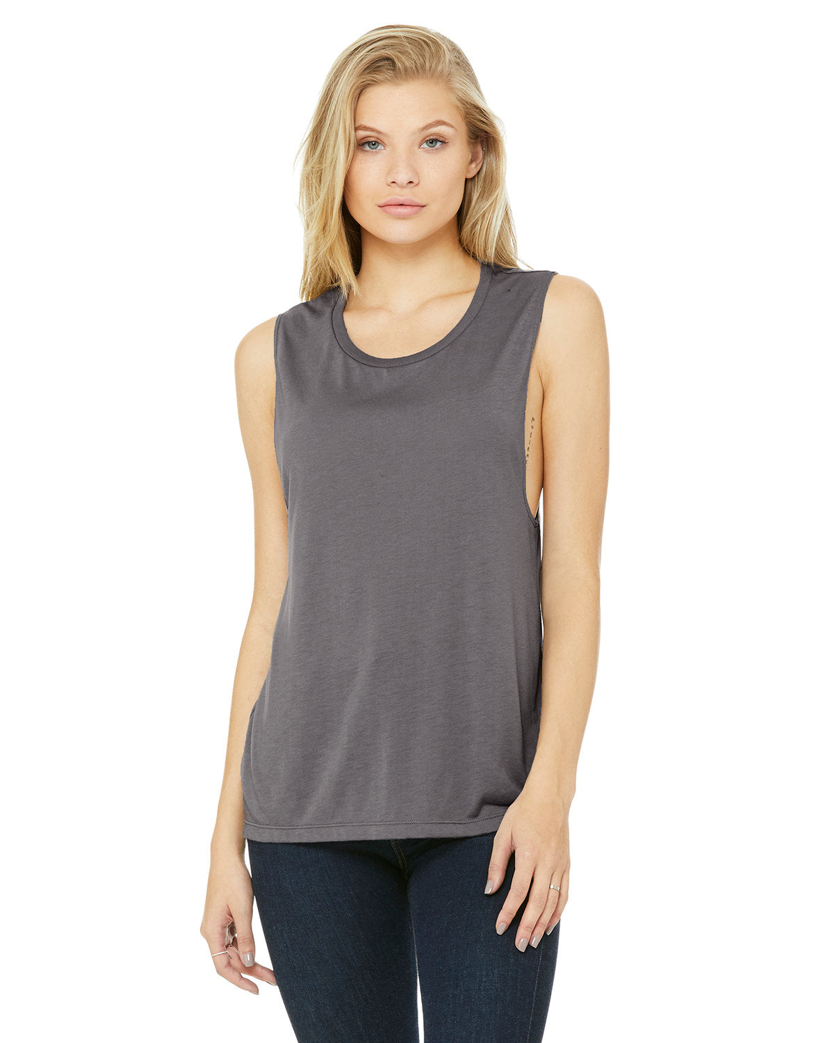 B8803 Bella + Canvas Ladies' Flowy Scoop Muscle Tank S-2XL