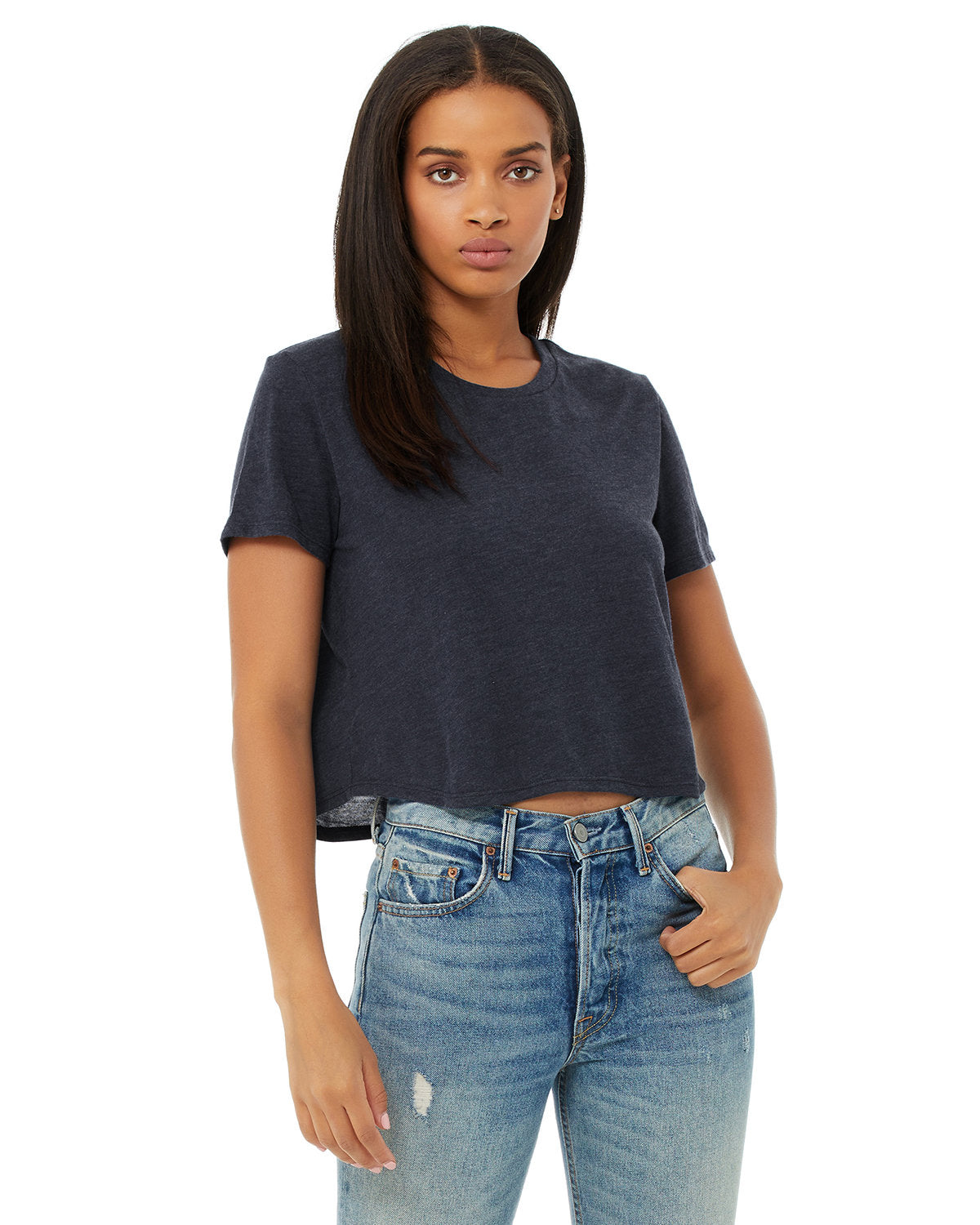 B8882 Bella + Canvas Ladies' Flowy Cropped T-Shirt