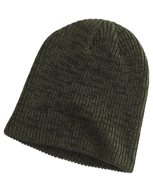 Ribbed Marled Beanie - BA524